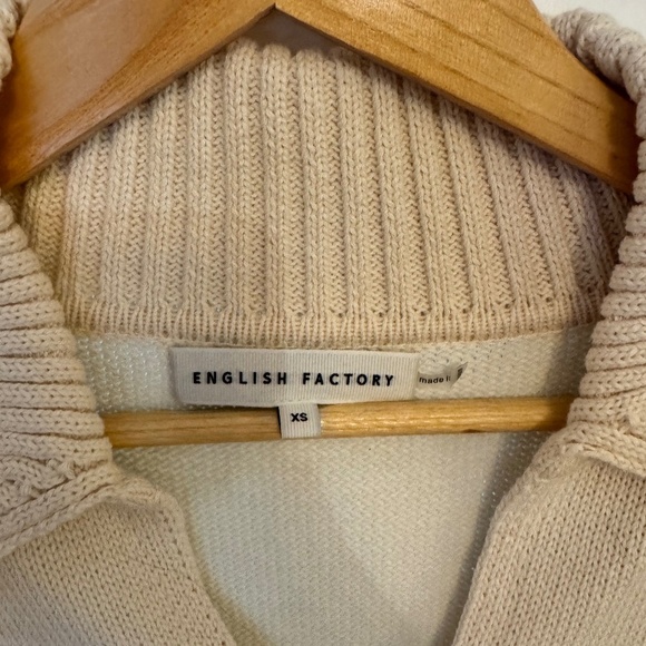 English Factory Twofer Sweater Dress, Cream/Off White, Size Extra Small (XS) - Picture 5 of 7